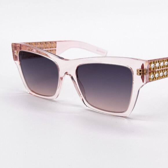 NEW GIVENCHY GV40076I 72B TRANSPARENT PINK WOMEN SUNGLASSES GIVENCHY - Picture 5 of 10